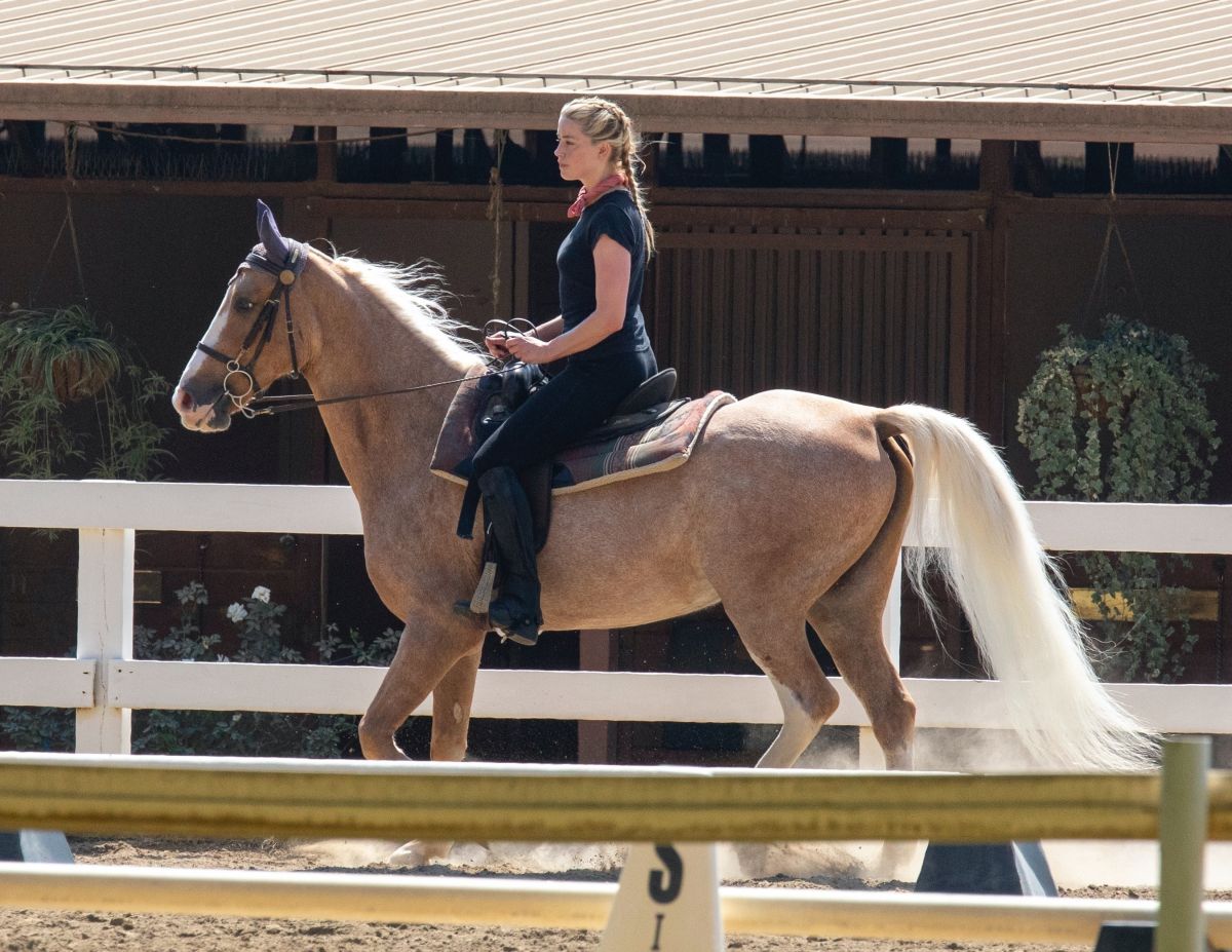 Amber Heard at Horseback Riding in Los Angeles 2020/09/23 10