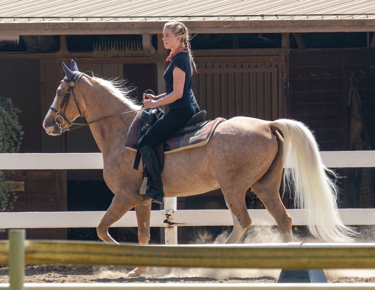 Amber Heard at Horseback Riding in Los Angeles 2020/09/23 4