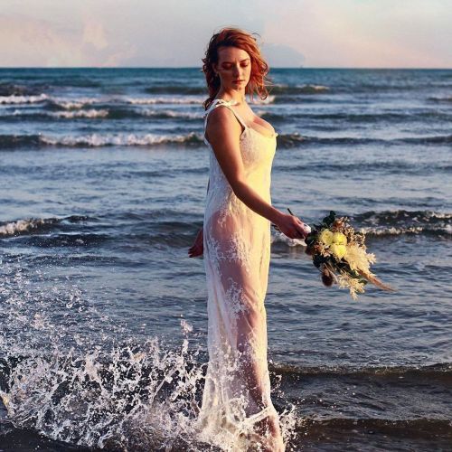 Dakota Blue Richards at a Photoshoot on the Beach, September 2020 2