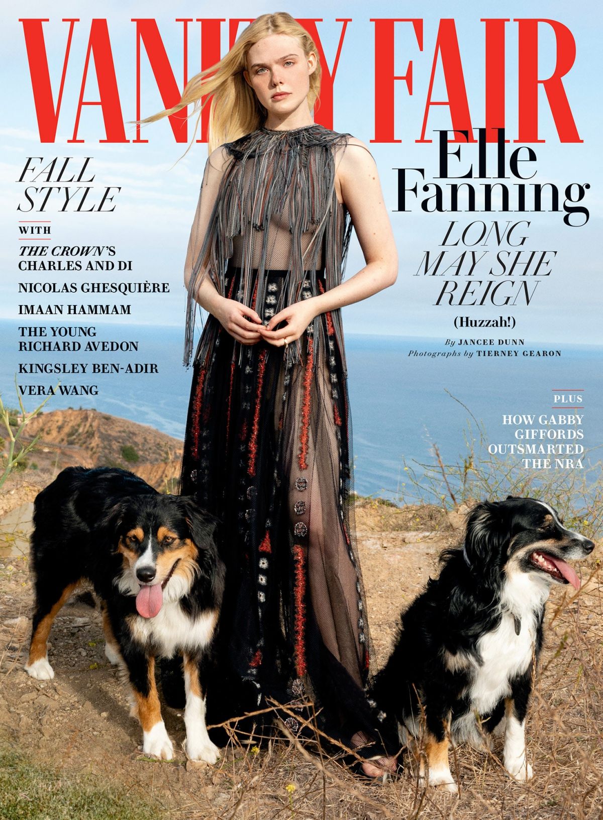 Elle Fanning Poses in Vanity Fair Magazine, October 2020 Issue