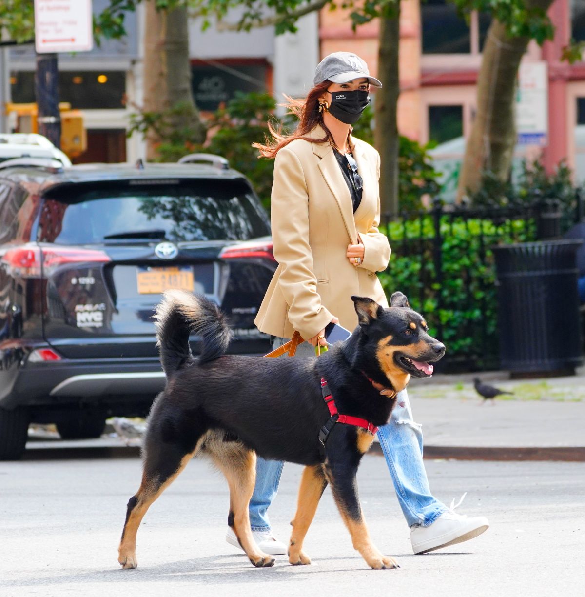 Emily Ratajkowski Out with Her Dog in New York 2020/09/18