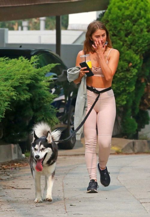 Julianne Hough in Tights Out with Her Dog in Los Angeles 2020/09/11 7
