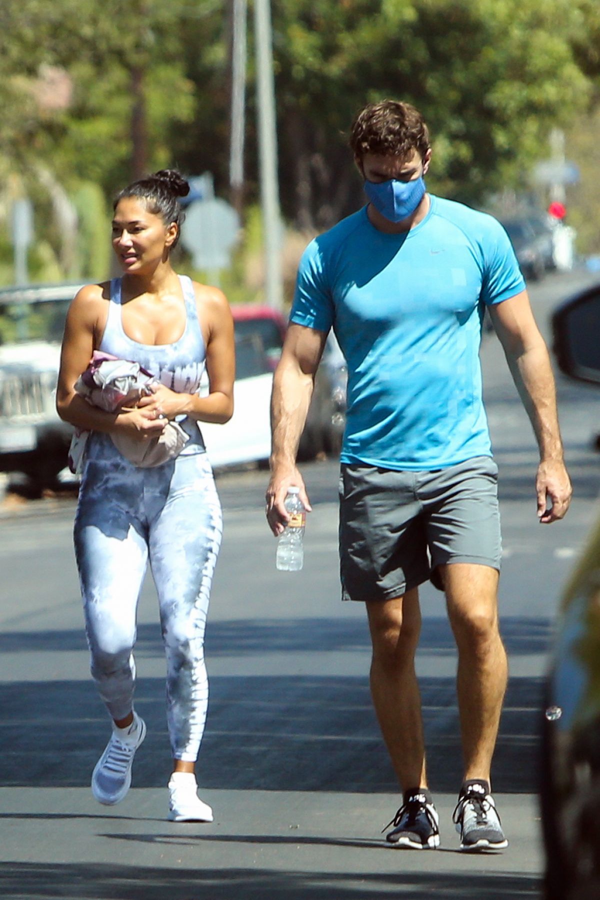 Nicole Scherzinger and Thom Evans Heading to a Gym in Los Angeles 2020/08/26