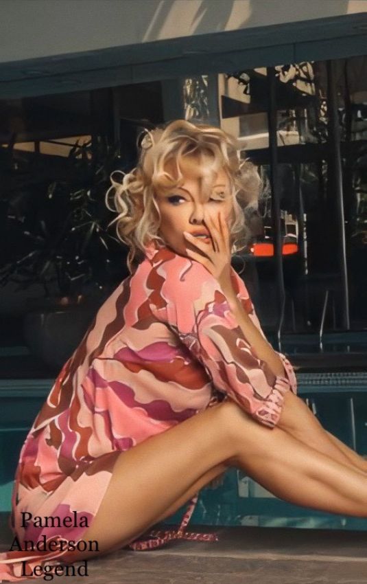 Pamela Anderson at a Photoshoot, 2020 Issue