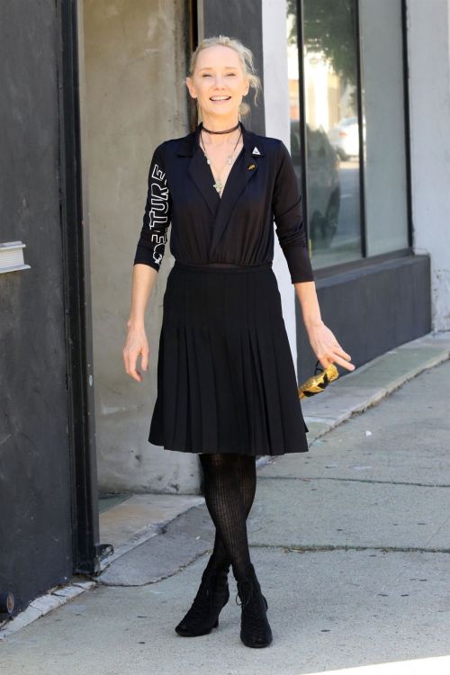 Anne Heche at a Dance Studio in Los Angeles 2020/10/02 2