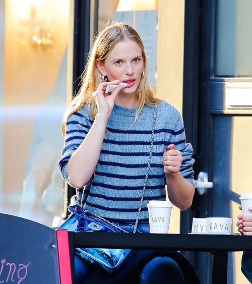 Anne Vyalitsyna Out for Coffee at The Kava in New York 2020/10/23 9