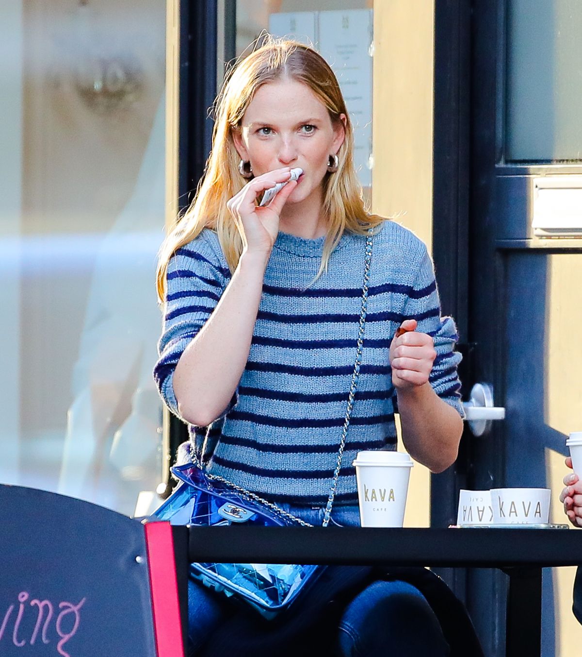 Anne Vyalitsyna Out for Coffee at The Kava in New York 2020/10/23 11