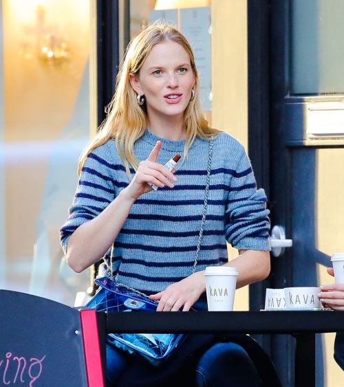 Anne Vyalitsyna Out for Coffee at The Kava in New York 2020/10/23