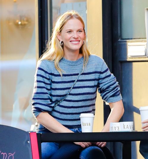 Anne Vyalitsyna Out for Coffee at The Kava in New York 2020/10/23 10