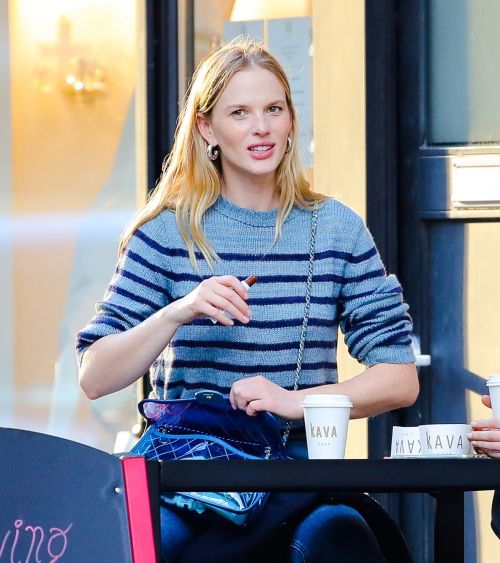 Anne Vyalitsyna Out for Coffee at The Kava in New York 2020/10/23 12
