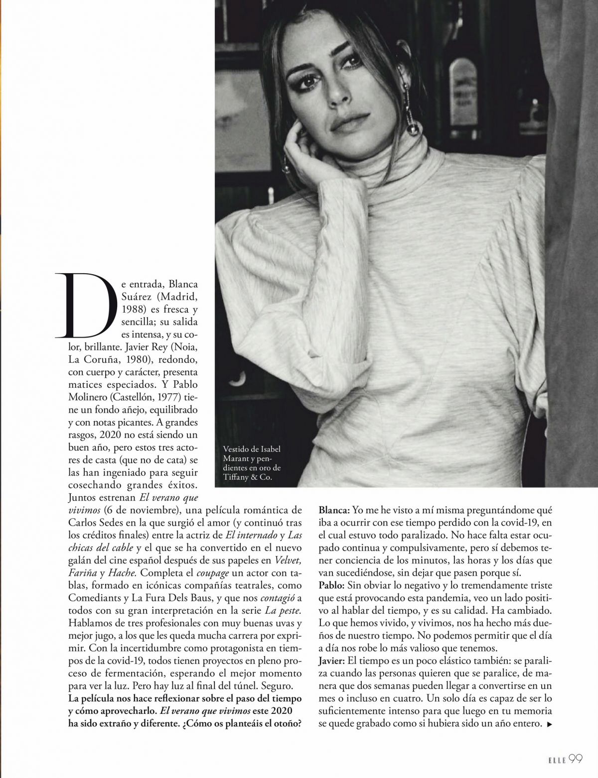 Blanca Suarez in Elle Magazine, Spain November 2020 Issue 2