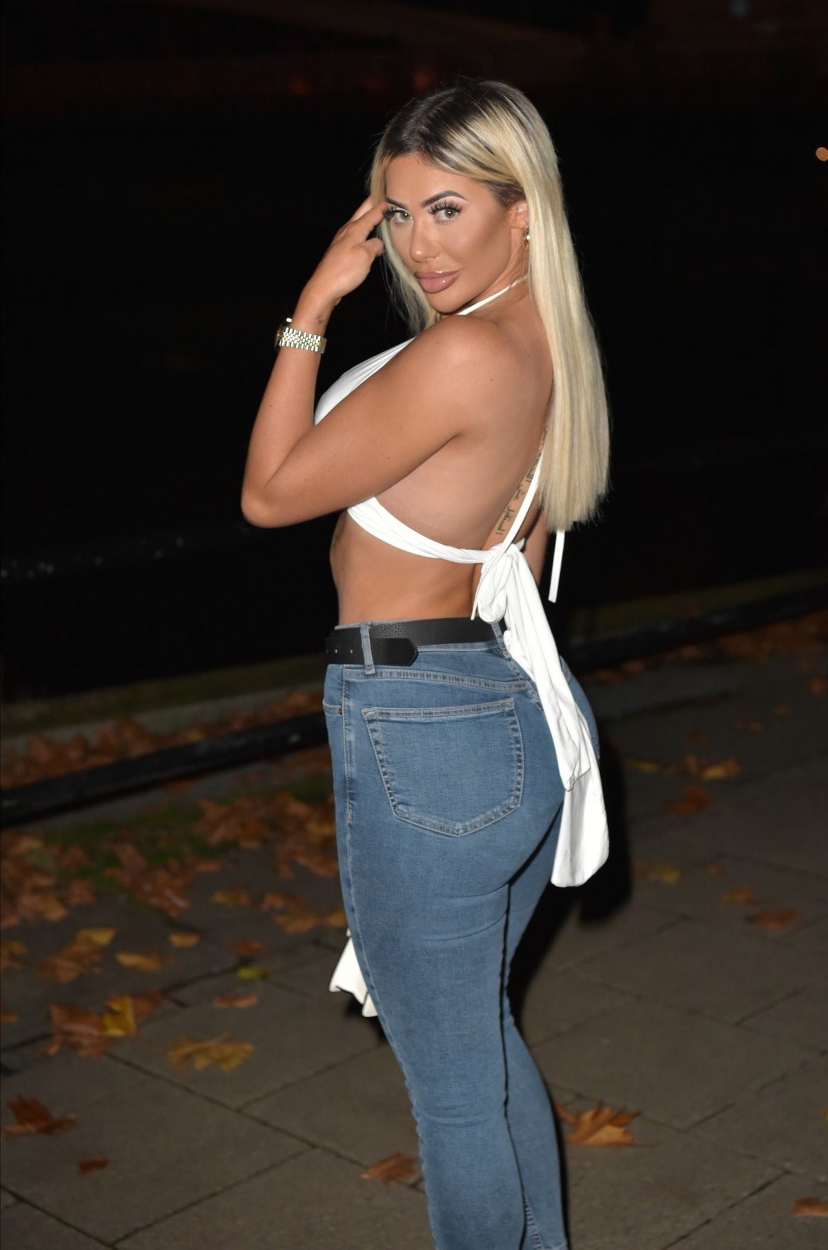 Chloe Ferry Shows her abs Night Out in Newcastle 2020/10/22 11