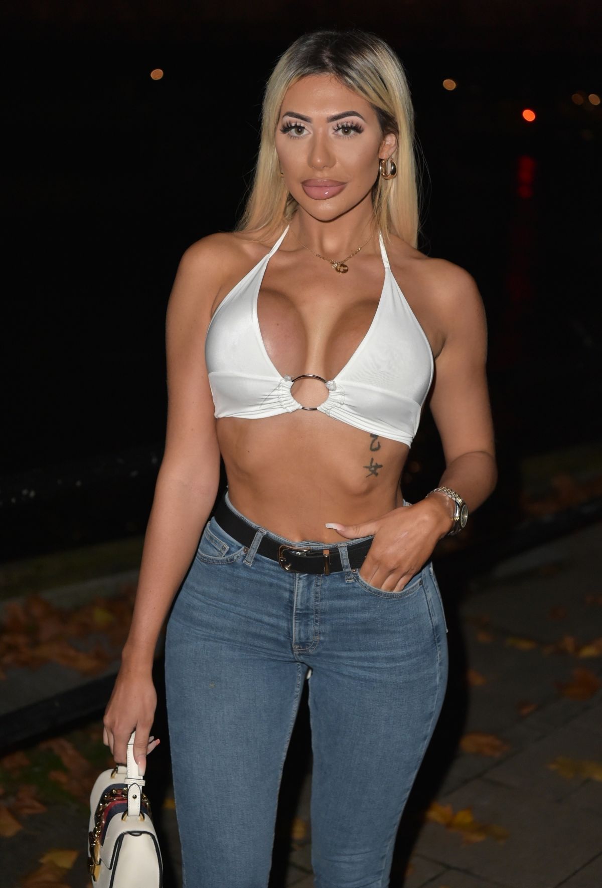 Chloe Ferry Shows her abs Night Out in Newcastle 2020/10/22 12