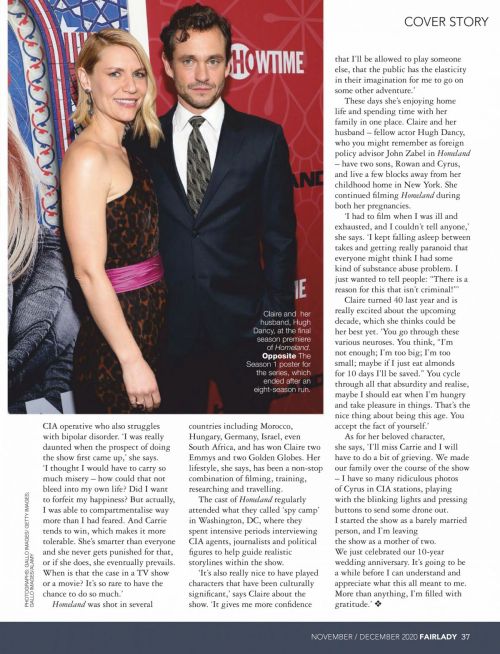 Claire Danes Photoshoot for Fairlady Magazine, November 2020 Issue 1
