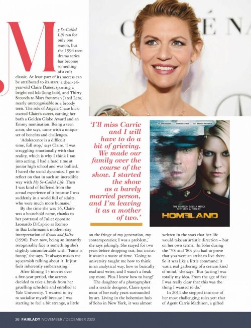 Claire Danes Photoshoot for Fairlady Magazine, November 2020 Issue 3