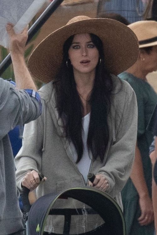 Dakota Johnson on the Set of The Lost Daughter in Greece 2020/10/20