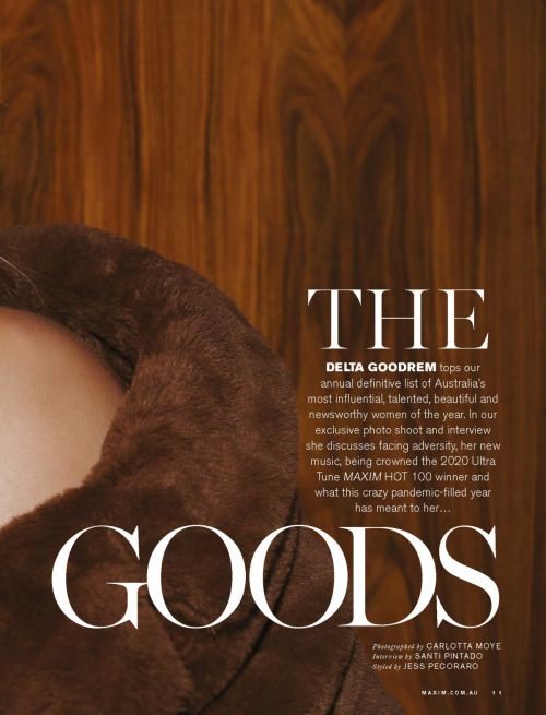 Delta Goodrem in Maxim Magazine, Australia November 2020