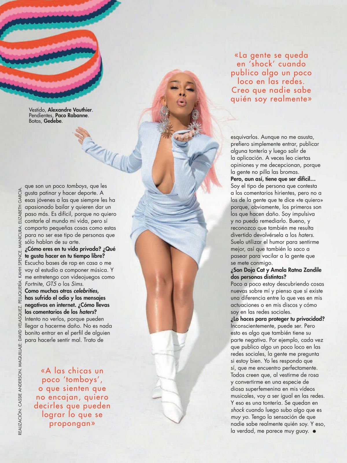 Doja Cat in Cosmopolitan Magazine, Spain November 2020 Issue 3