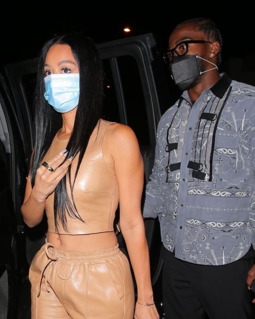 Draya Michele and Tyrod Taylor Out for Dinner in West Hollywood 2020/10/24 3