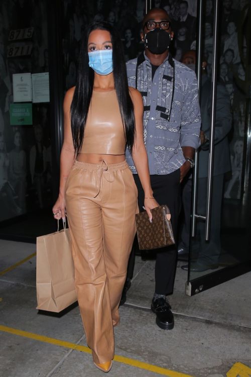 Draya Michele and Tyrod Taylor Out for Dinner in West Hollywood 2020/10/24