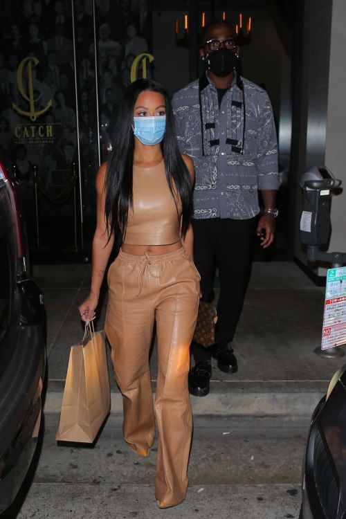 Draya Michele and Tyrod Taylor Out for Dinner in West Hollywood 2020/10/24 11