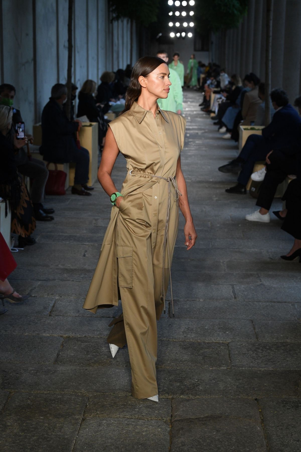 Irina Shayk at Hugo Boss Runway Show at Milan Fashion Week 2020/09/23