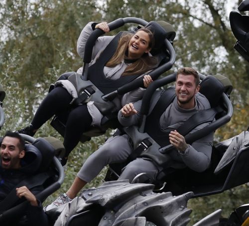 Jacqueline Jossa and Dan Osborne at Thorpe Park Resort in Surrey 2020/10/26 2