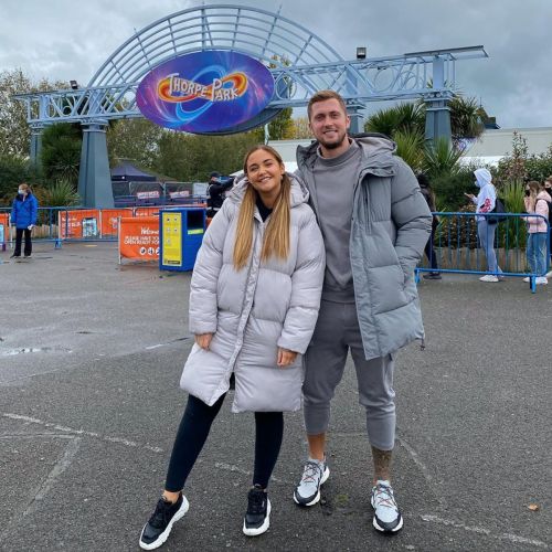 Jacqueline Jossa and Dan Osborne at Thorpe Park Resort in Surrey 2020/10/26 3