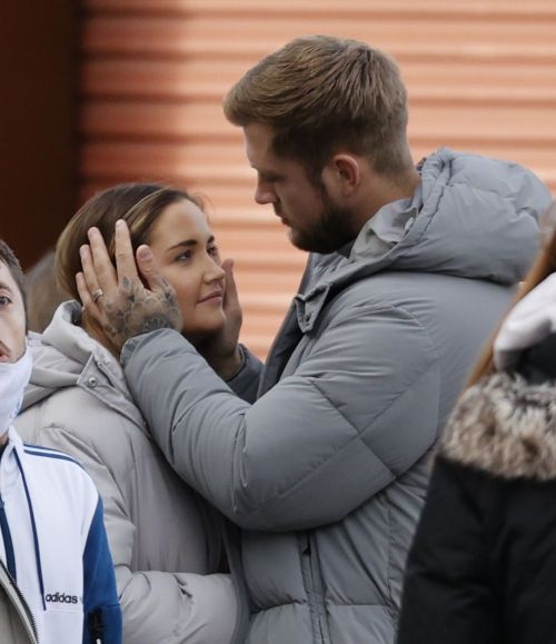 Jacqueline Jossa and Dan Osborne at Thorpe Park Resort in Surrey 2020/10/26 4