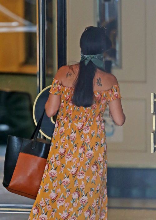 Jessica Ciencin Henriquez in Beautiful Floral Dress Out in West Hollywood 2020/10/23 7