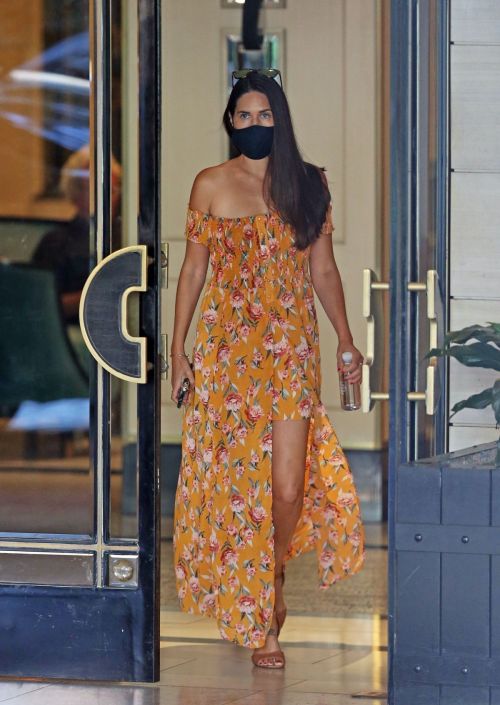 Jessica Ciencin Henriquez in Beautiful Floral Dress Out in West Hollywood 2020/10/23 8