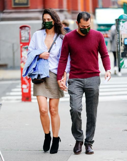 Katie Holmes and Emilio Vitolo Jr Out in New York 2020/10/22 2