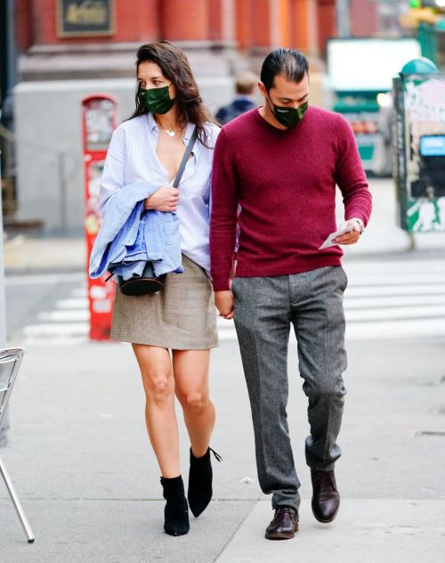Katie Holmes and Emilio Vitolo Jr Out in New York 2020/10/22 9