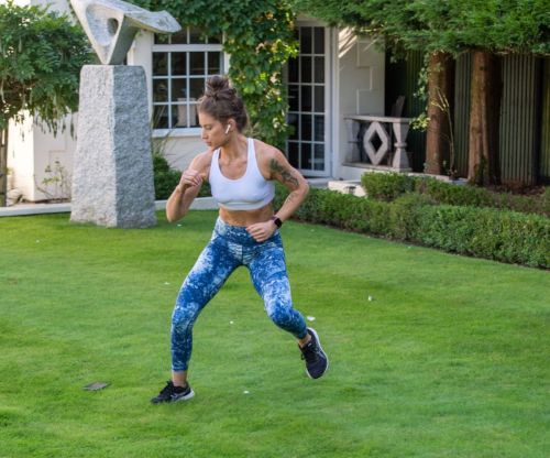 Katie Waissel Workout at a Park in London 2020/10/24