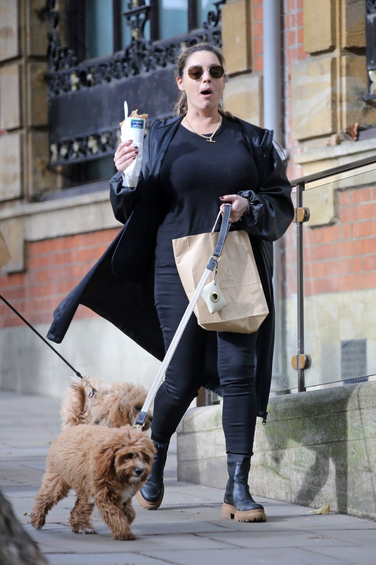 Kelly Brook Out with Her Dog in Hampstead 2020/10/22 9