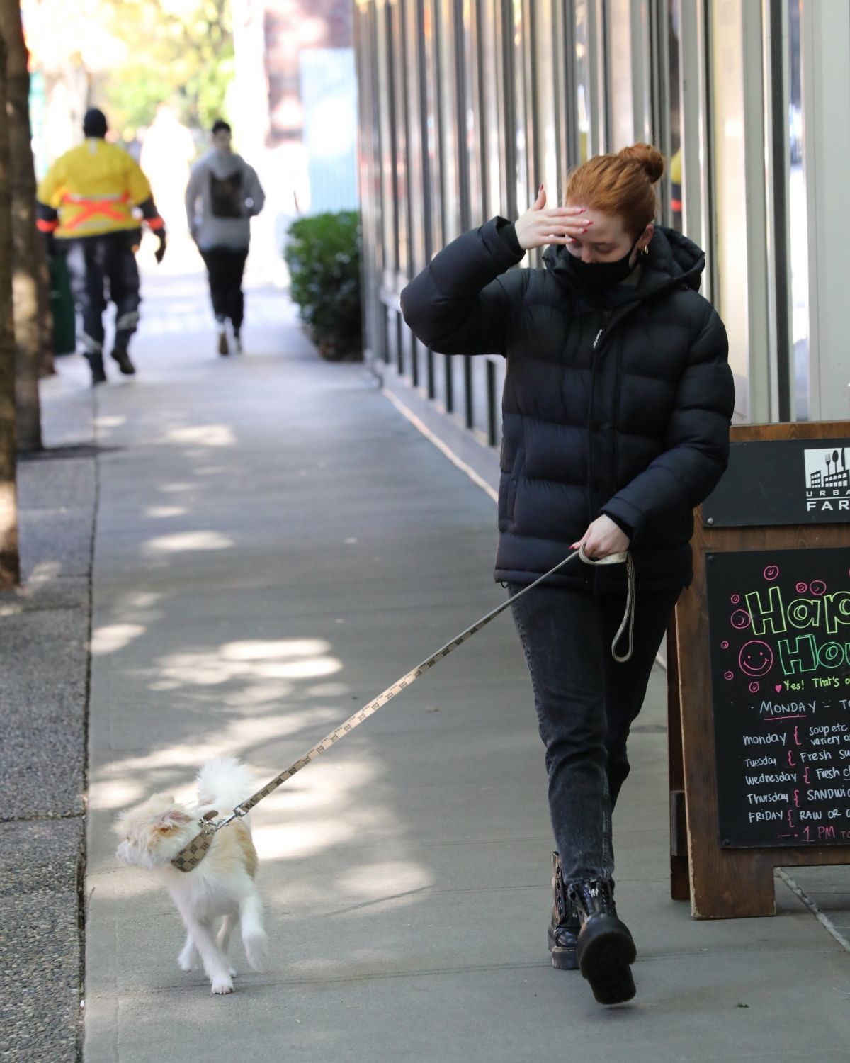 Madelaine Petsch Out with her Dog in Vancouver 2020/10/26 3