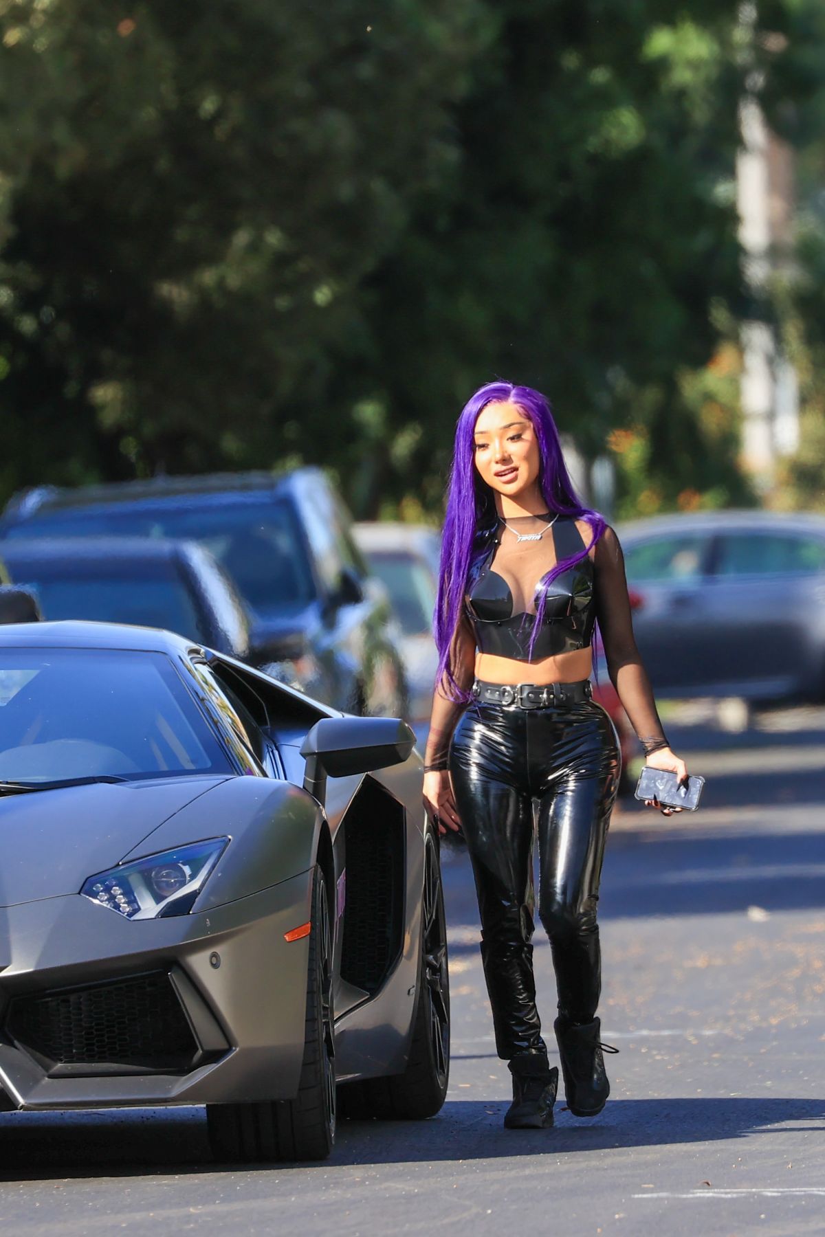 Nikita Dragun Out with Her Lamborghini in Hollywood 2020/10/26 1