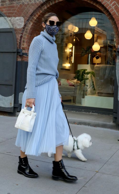 Olivia Palermo Out with Her Dog in New York 2020/10/24 1