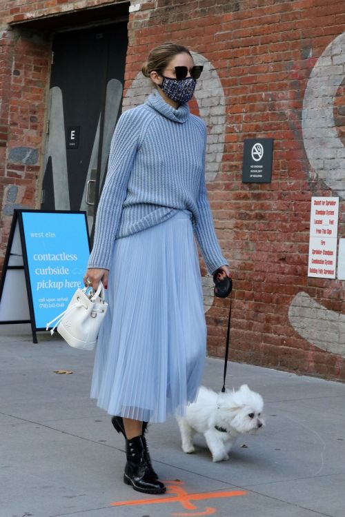 Olivia Palermo Out with Her Dog in New York 2020/10/24 12