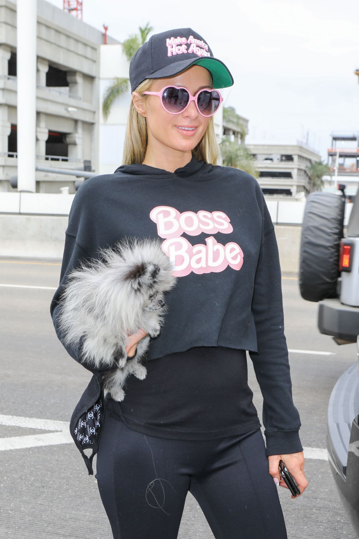 Paris Hilton and Carter Milliken Reum at LAX Airport in Los Angeles 2020/10/22 2