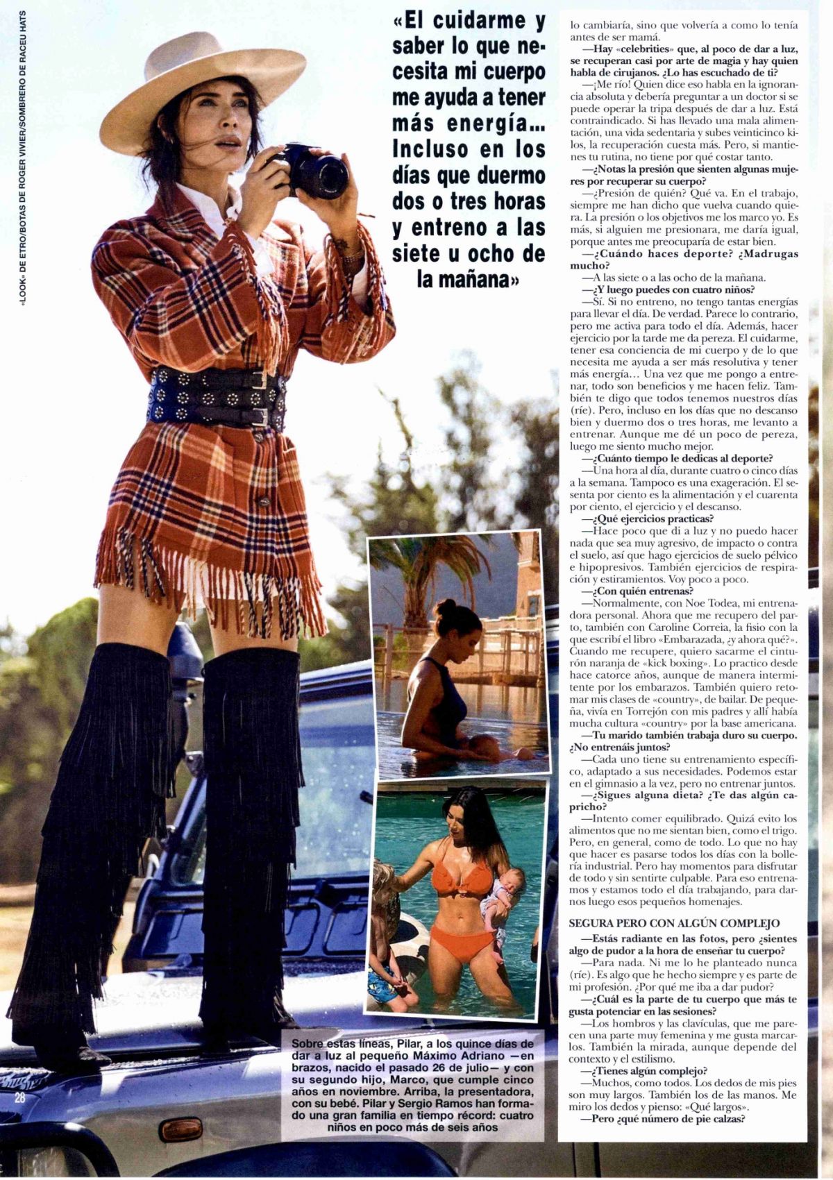 Pilar Rubio in Hola Espana!, October 2020 Issue