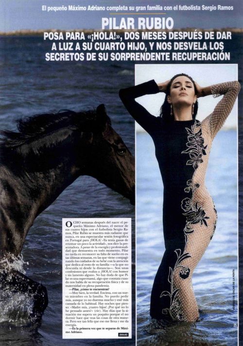 Pilar Rubio in Hola Espana!, October 2020 Issue