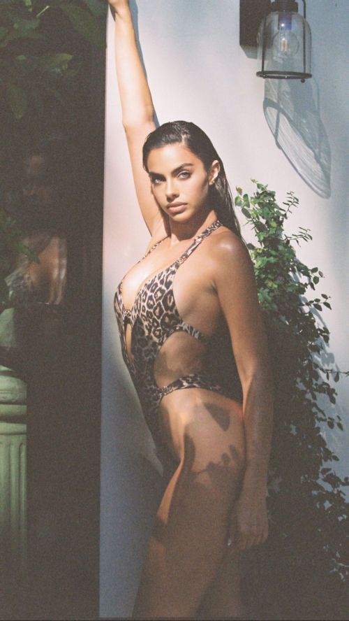 Priscilla Huggins Ortiz Animal Printed Swimsuit Photoshoot 2020/10/24