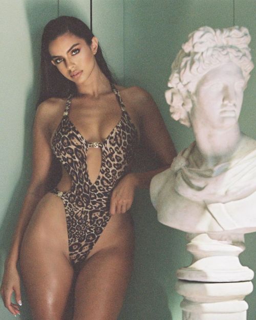 Priscilla Huggins Ortiz Animal Printed Swimsuit Photoshoot 2020/10/24 2