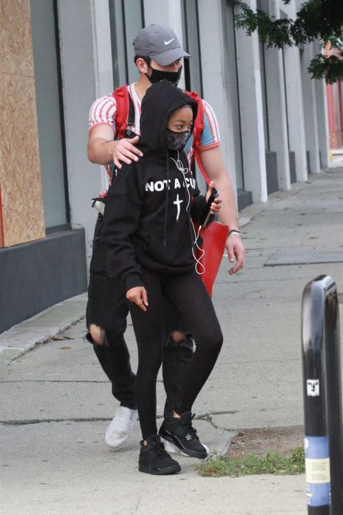 Skai Jackson and Alan Bersten Leaves Dance Rehearsal in Los Angeles 202/10/24