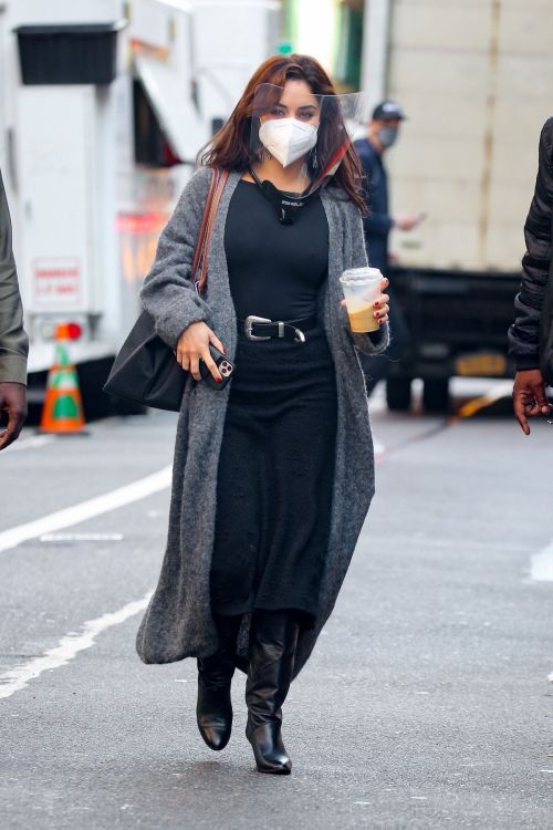 Vanessa Hudgens on the Set of Tick Tick Boom! Set in New York 2020/10/22 2