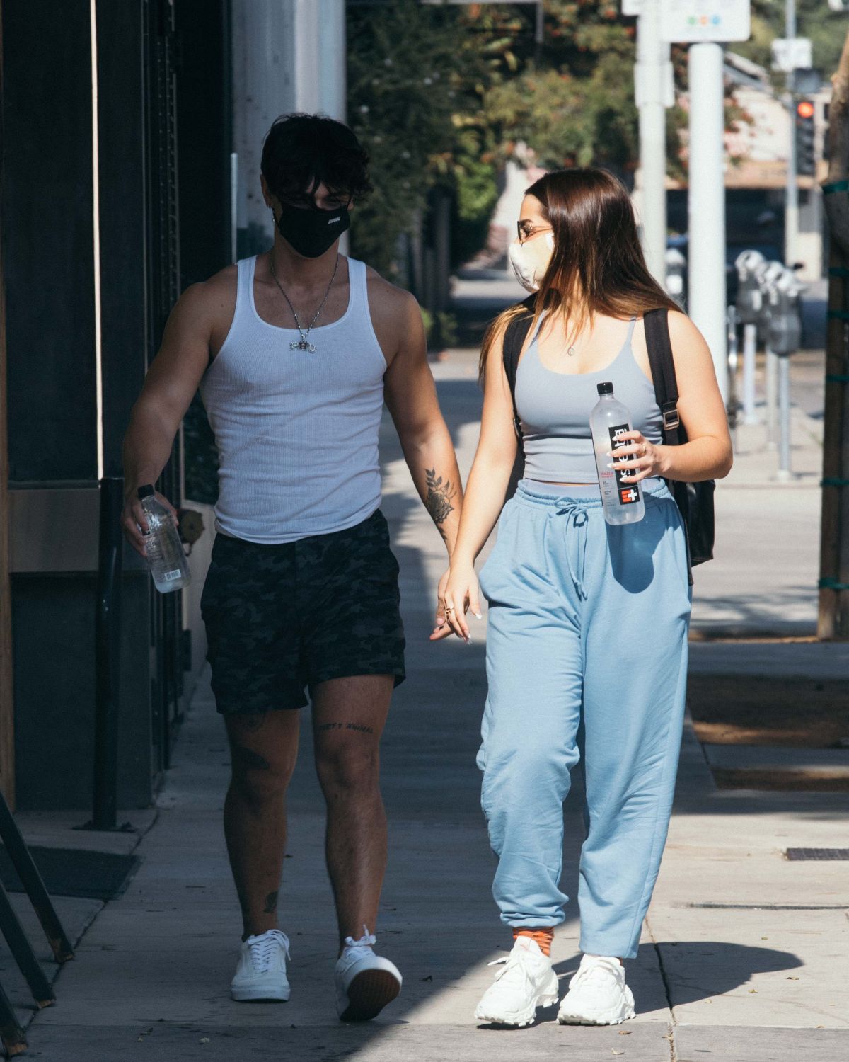 Addison Rae and Bryce Hall Leaves a Gym in West Hollywood 2020/11/26