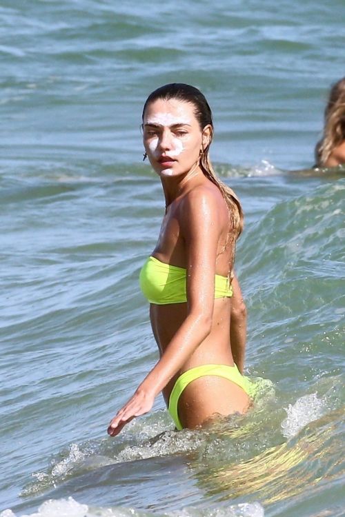 Alina Baikova in Neon Bikini at a Beach 2020/11/26 11
