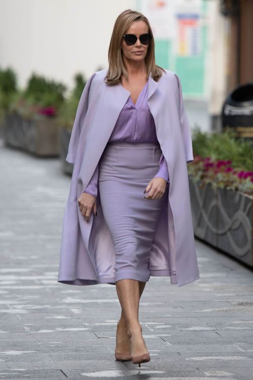 Amanda Holden in Light Purple Outfit Leaves Heart FM in London 11/26/2020 1