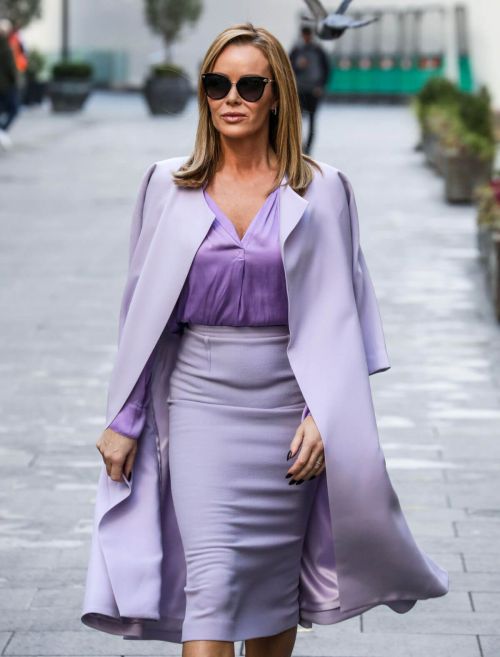 Amanda Holden in Light Purple Outfit Leaves Heart FM in London 11/26/2020 4